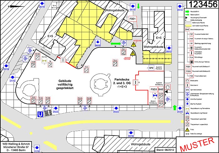 Beispiel Feuerwehrplan